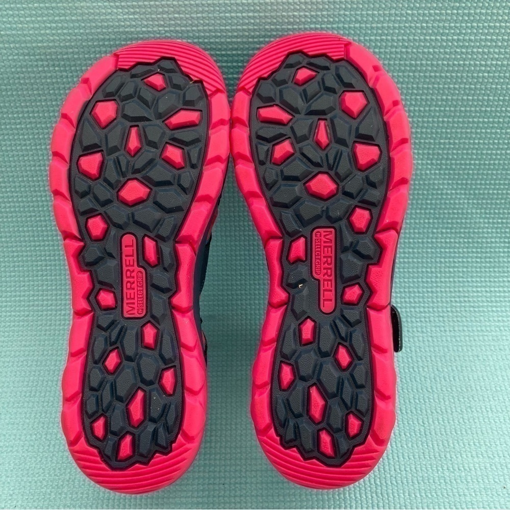 Merrell Woman's Hydro Waterproof Hiking Active Sandal Gray /Pink Size US 5 - Picture 6 of 8